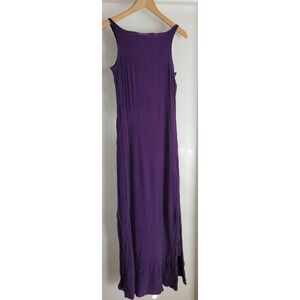 Amanda Smith Purple Silk Dress Size XL Women's Elegant Pleated